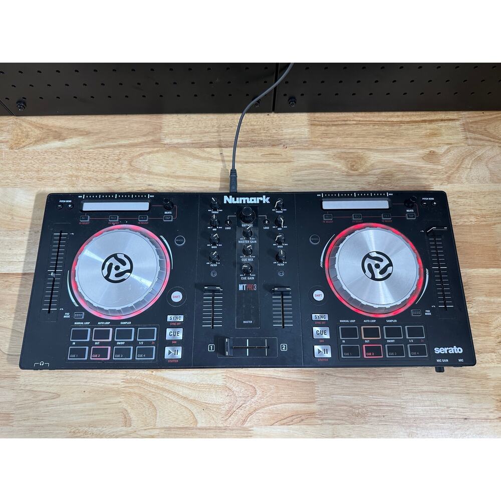 Numark Mixtrack Pro 3 DJ Controller Serato USB MIDI Tested Working Missing Knobs